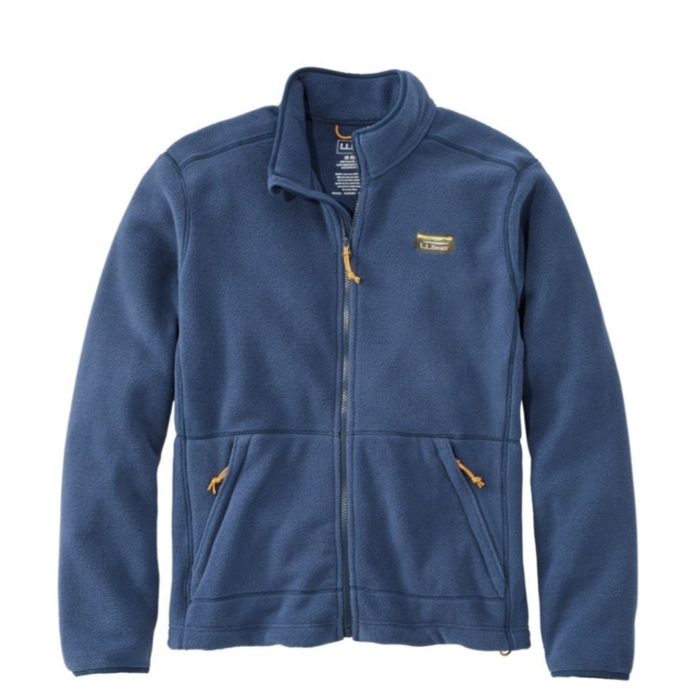 L.L. Bean Men's Mountain Classic Fleece Jacket Full Zip Size Large Tall Blue